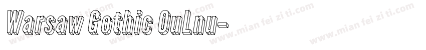 Warsaw Gothic OuLnu字体转换